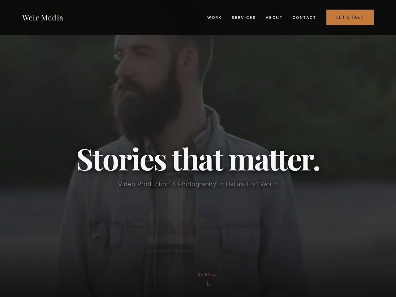 Screenshot of Weir Media website