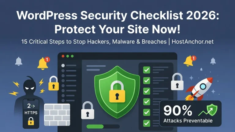 WordPress security checklist for 2026 with critical steps to protect your site