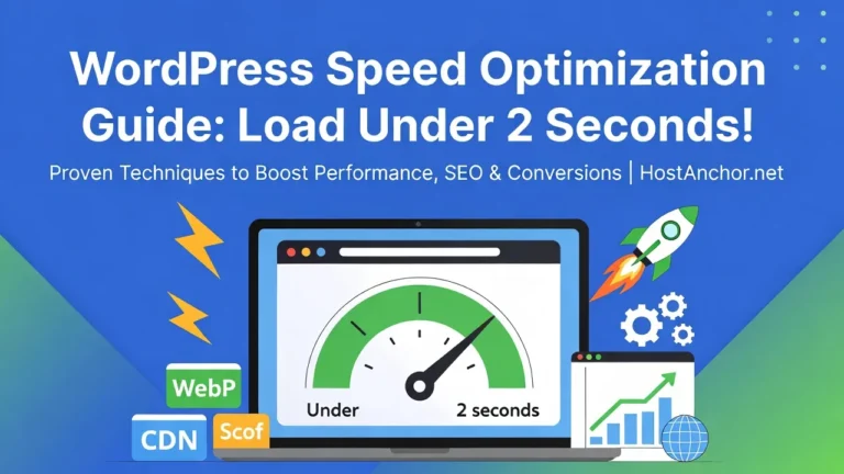 WordPress speed optimization guide showing techniques to load your site under 2 seconds